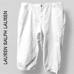 🌺LAUREN RALPH LAUREN WHITE CLASSIC MIDCALF JEANS